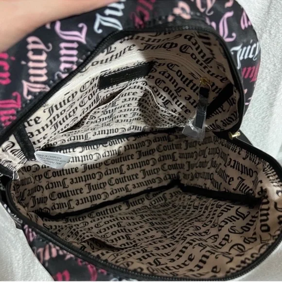Juicy Couture Gothic Logo Quilty Pleasure Backpack